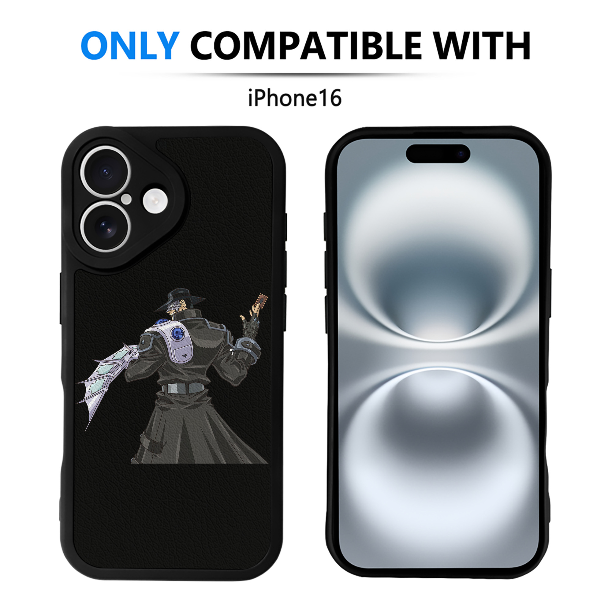 遊☆戯☆王 Yu-Gi-Oh! 【iPhone 16シリーズ対応】シリコンスマホケース（レザー調） 材質：シリコン